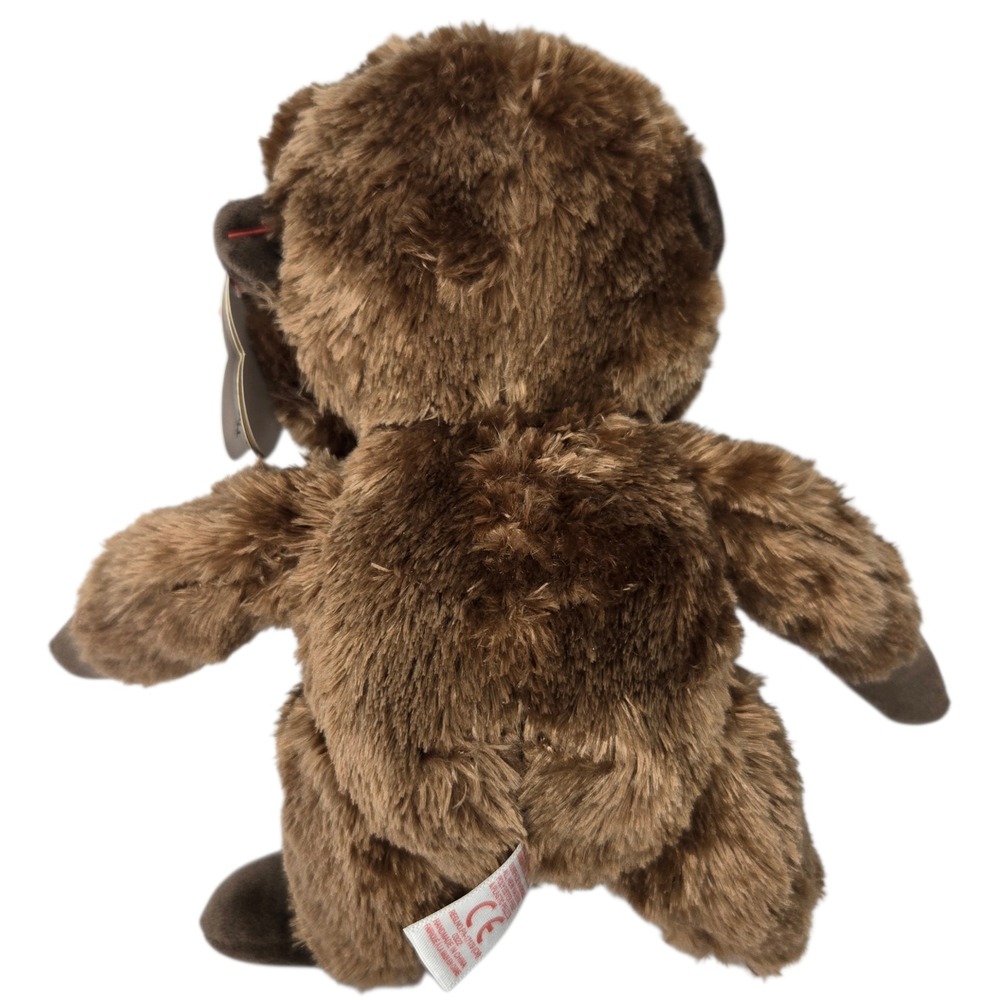 Ty Chessie Monkey 8" Beanie Boo Brown‎ Stuffed Plush Gold Glitter Eyes NWT 2022 - Picture 4 of 7